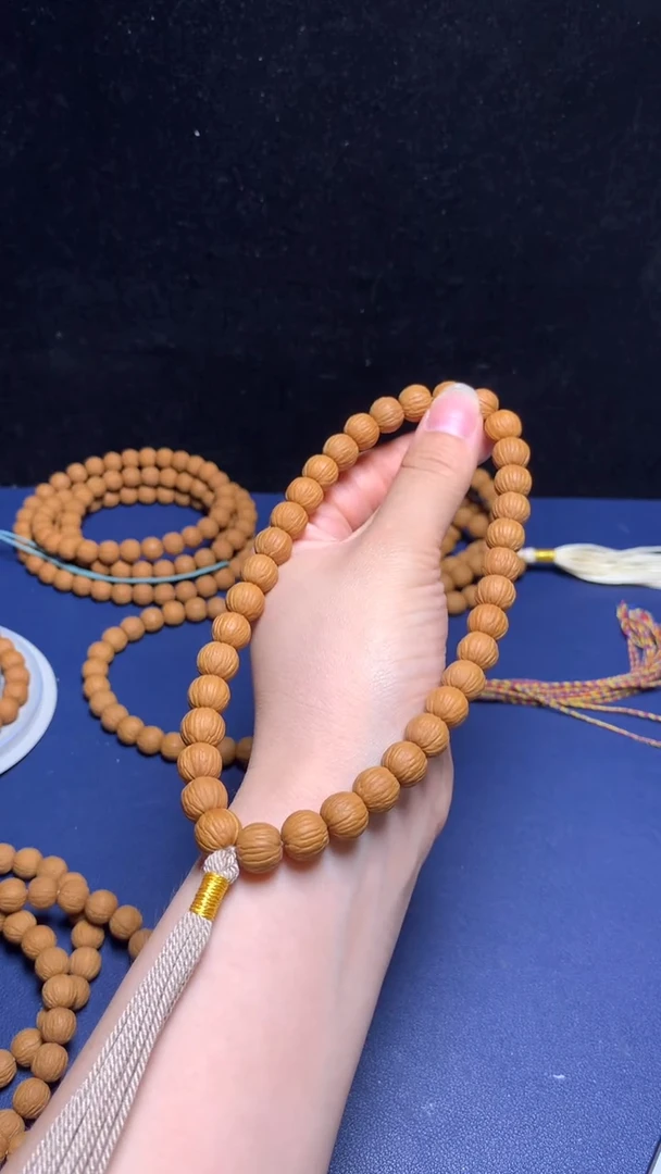 猴头核桃手串10精修凤羽手持