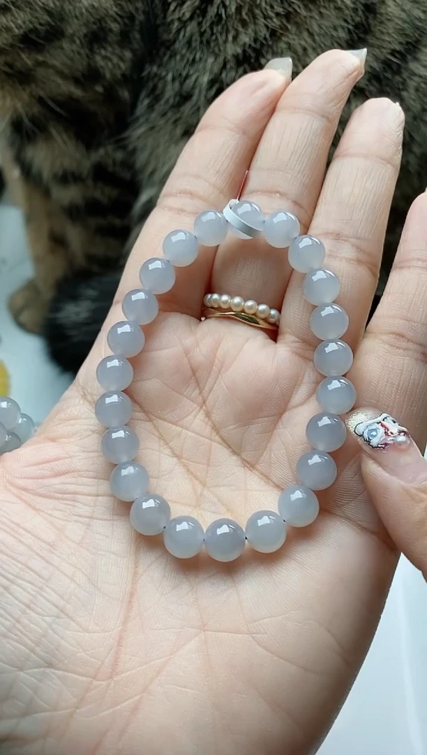 【闪购商品】和田玉手链未镶嵌冰紫140一条