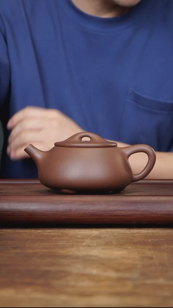 茶壶紫砂440ml 主播作品 景舟石瓢 紫泥