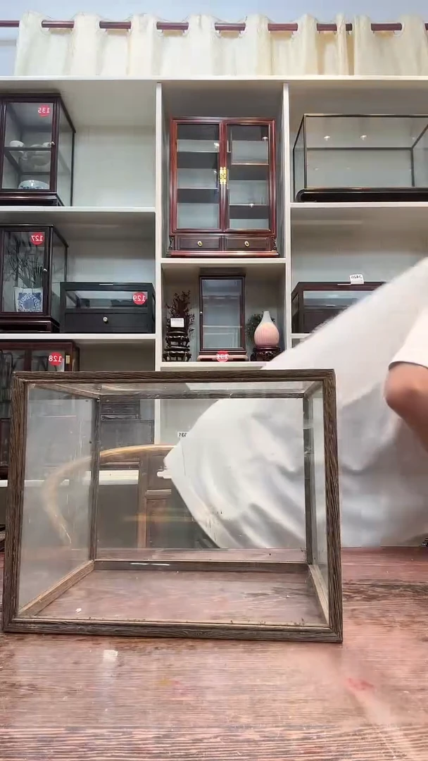 鸡翅木孤品玻璃罩848