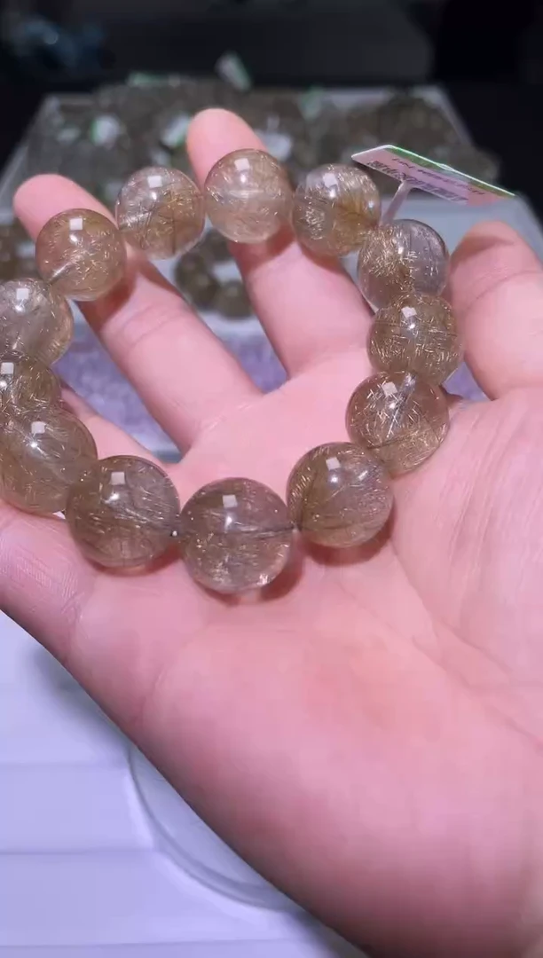 未镶嵌手链水晶J015-18mm魔鬼银发单圈-多样性发其一