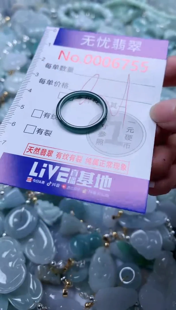 翡翠未镶嵌吊坠(不含链)6755