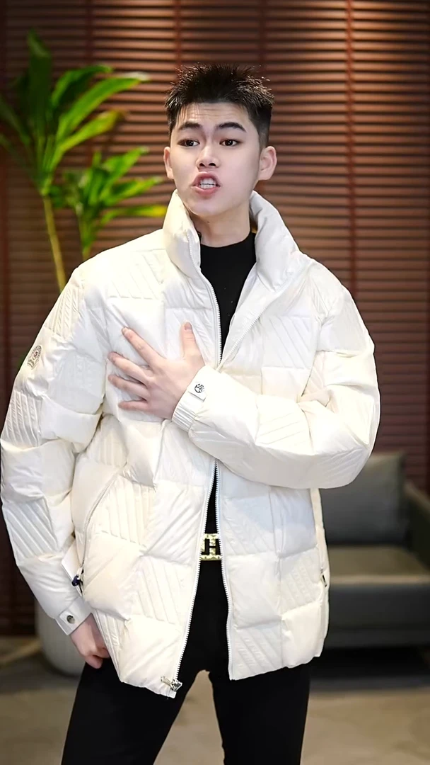 56码（170-185斤）男士俄罗斯方块羽绒服