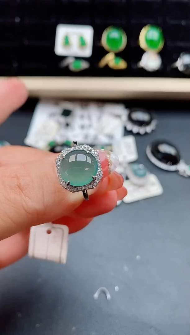 【闪购商品】翡翠戒指银S925镶嵌121212