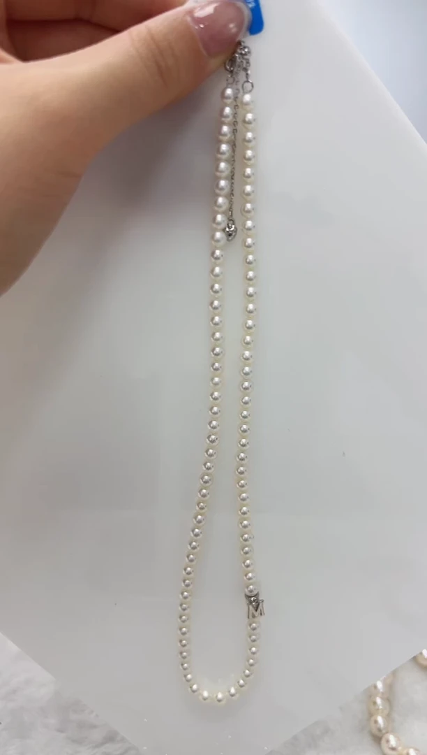 【闪购商品】淡水珍珠DA银S925镶嵌项链 D012