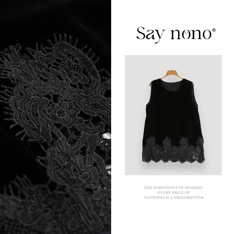 懒猫nono│Saynono 圆领无袖时尚马甲外套/ZC11063