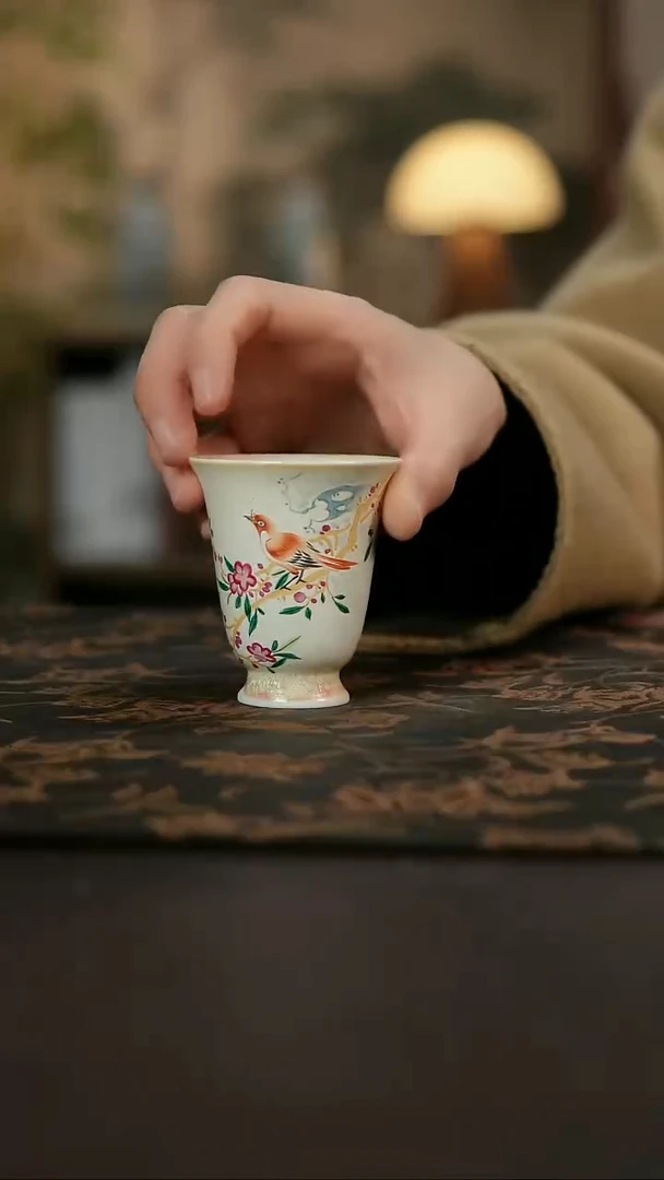 景德镇陶瓷杯碗柴烧多人