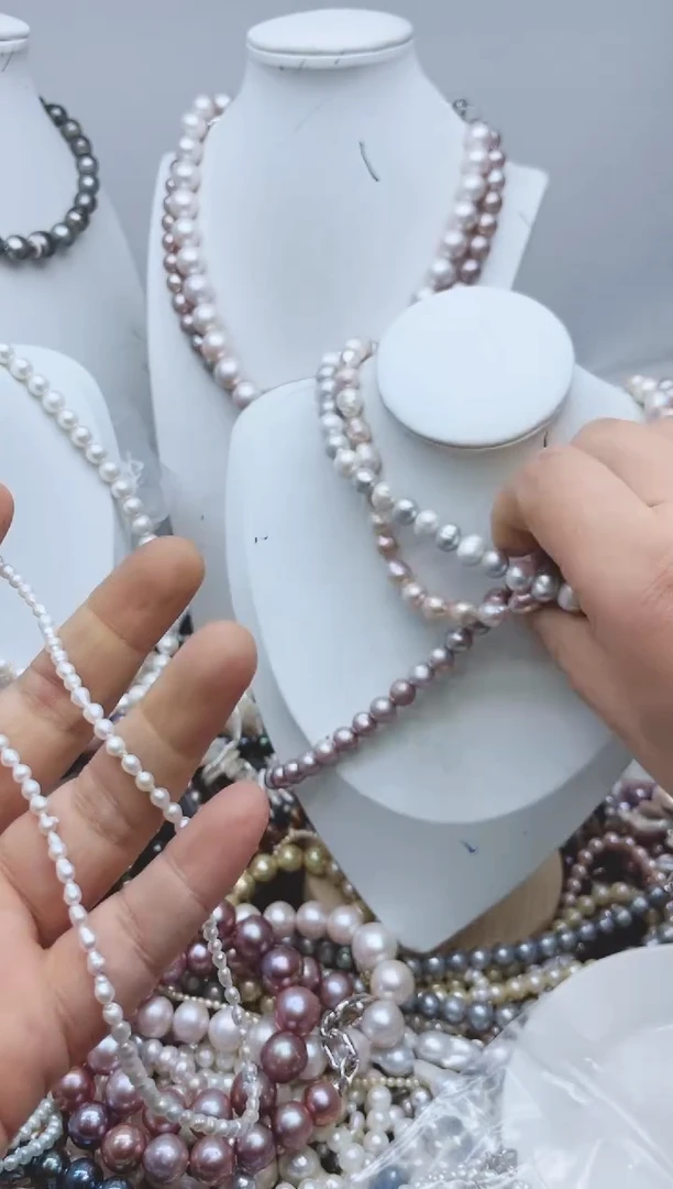 【闪购商品】淡水珍珠颈饰钛钢1