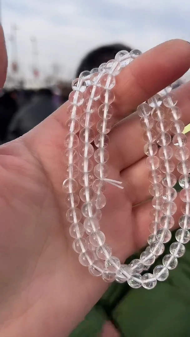 【闪购商品】水晶手链未镶嵌天然多圈手串多样性发一6mm
