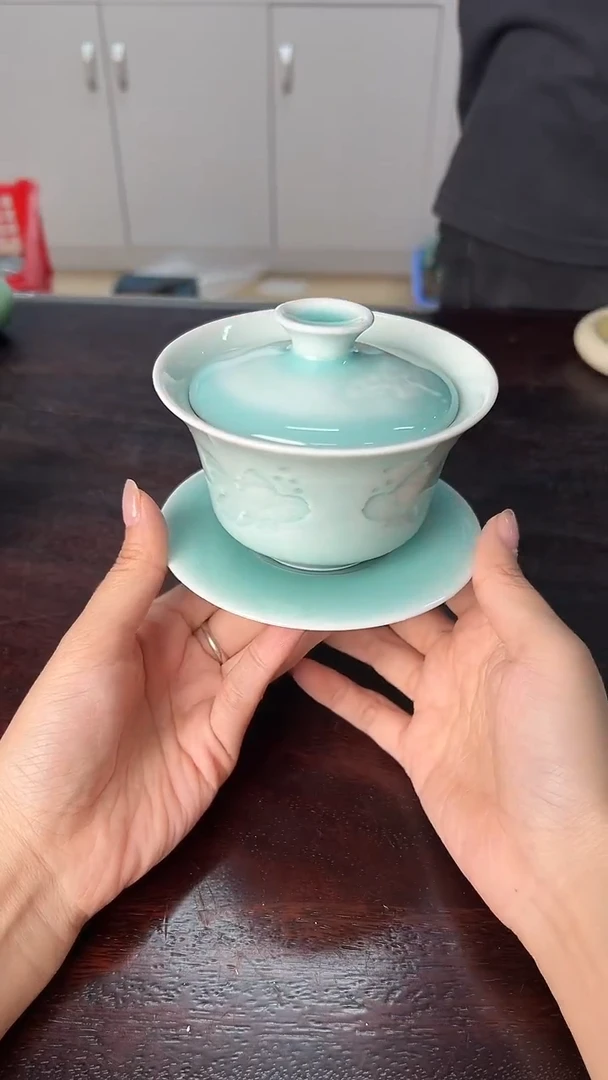 龙泉云间青瓷小米茶器