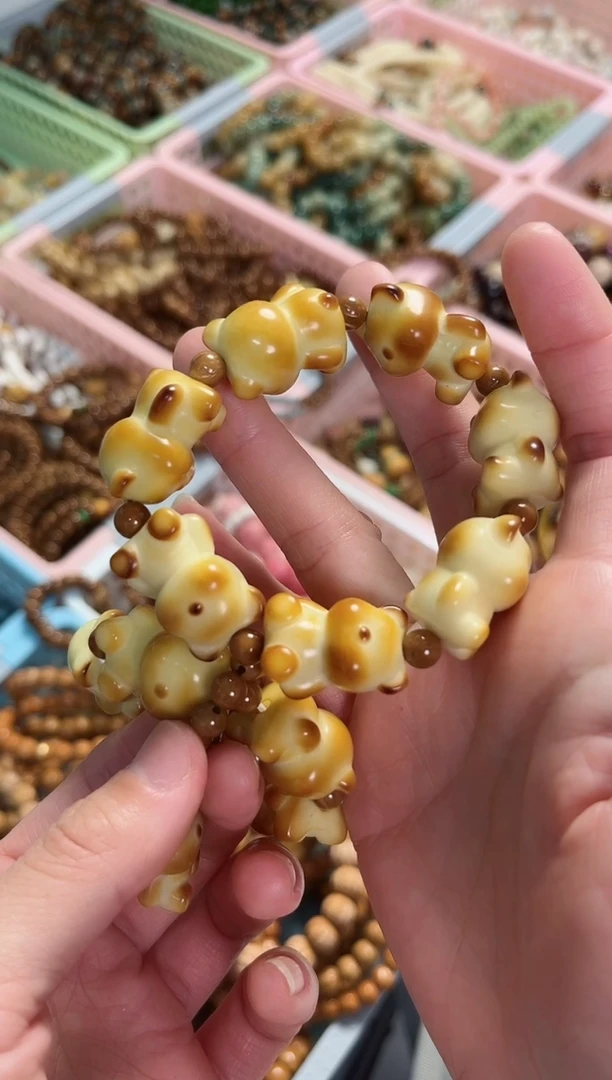 【闪购商品】菩提根/象牙果手串象牙果小熊手持 10颗