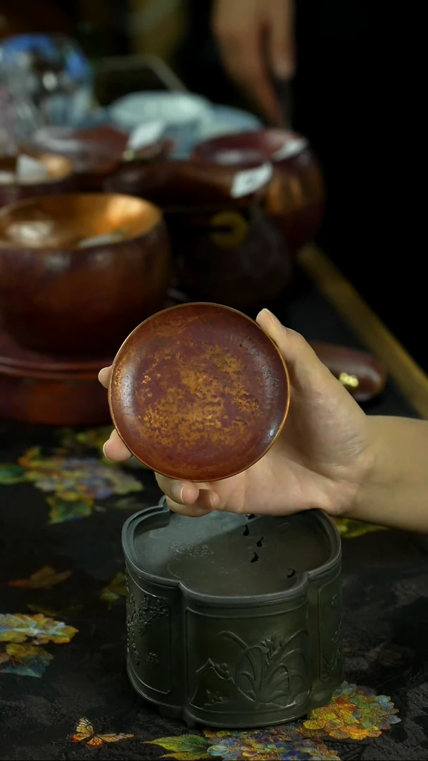 中秋国庆景德镇手绘瓷器