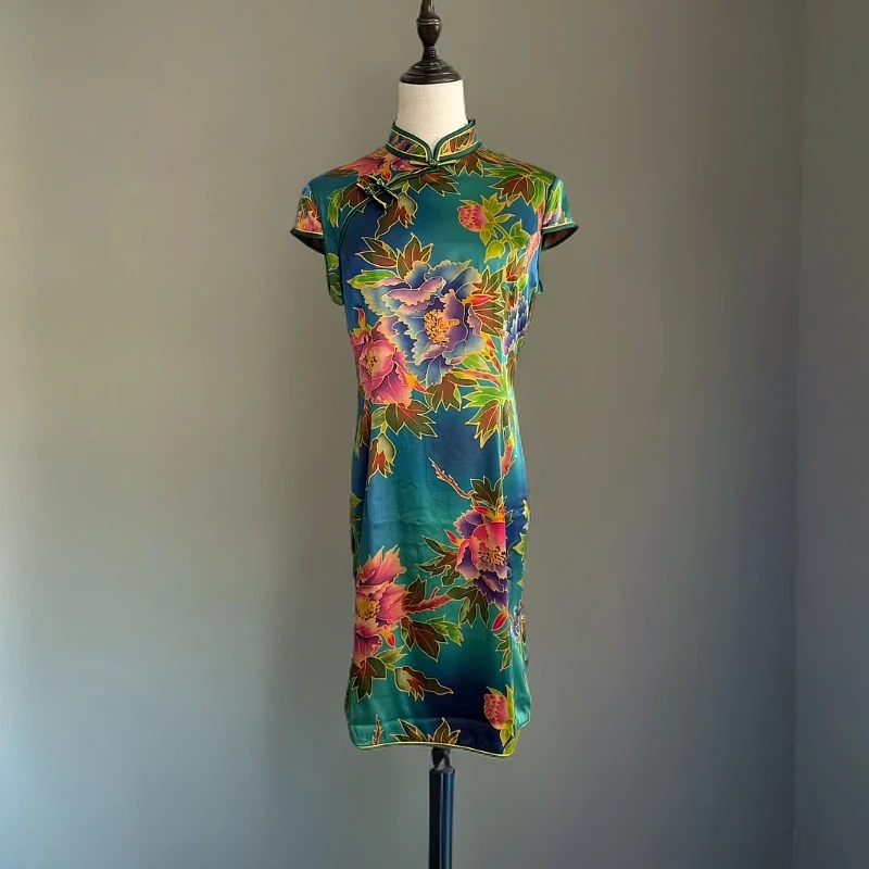 真丝旗袍断码甩 NO退NO换不包邮 介意慎拍