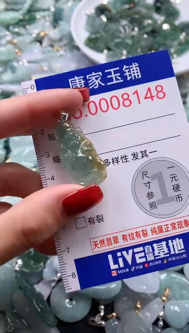 翡翠未镶嵌吊坠(不含链)8148