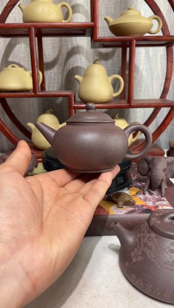 【闪购商品】紫砂茶壶台西底槽青手工泥水平180cc
