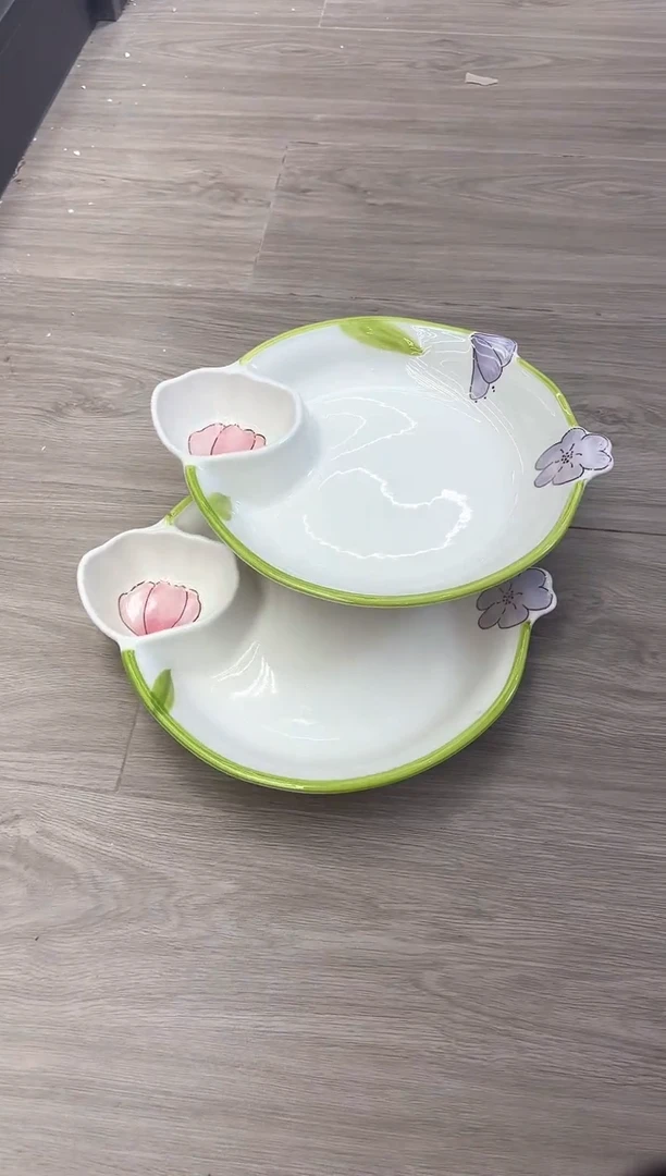 微瑕陶瓷餐具釉下彩  26*22