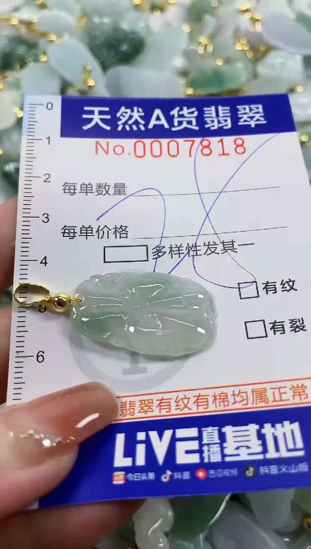 颈饰未镶嵌翡翠天然A货翡翠