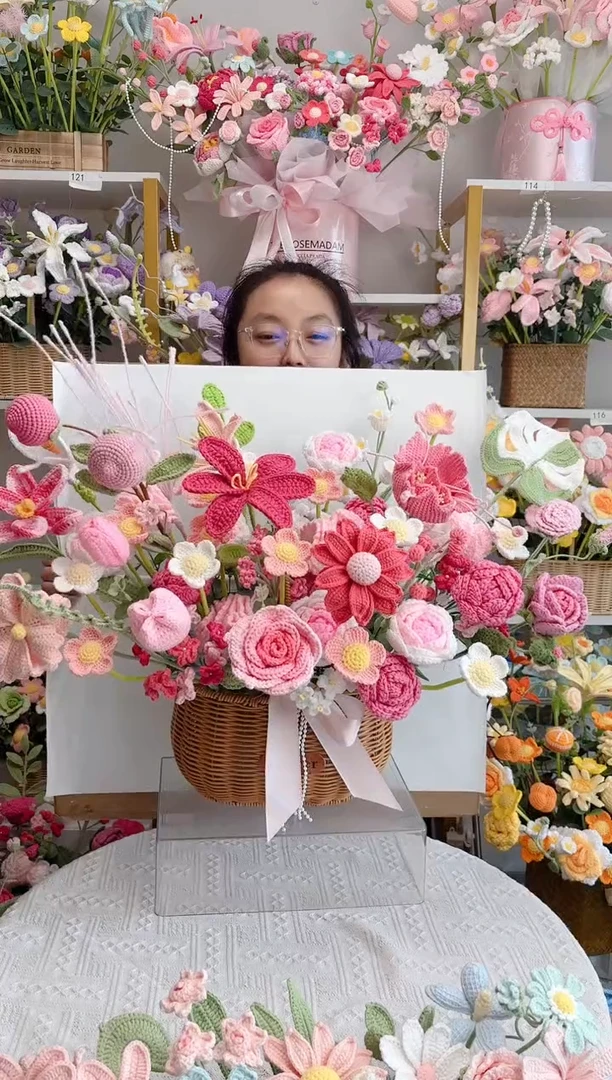 纯手工毛线花定制款