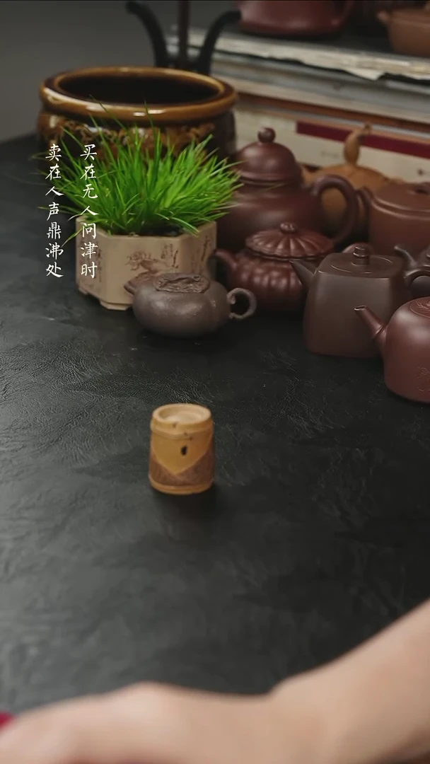 茶壶紫砂高端竹节盖章