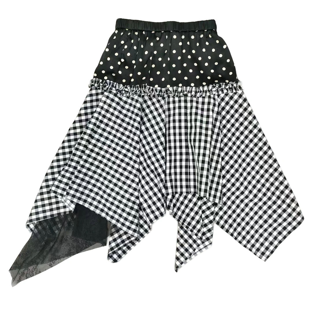 0253598 夏季新款 时尚休闲个性小众百搭款不规则半身裙  女士