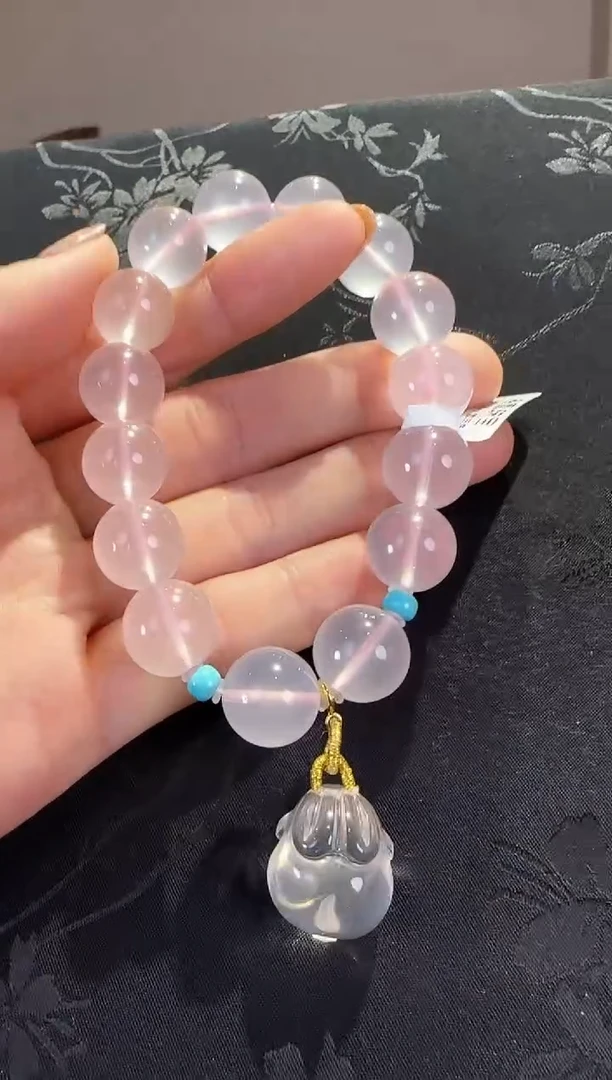 18K金镶嵌手串水晶兔子款