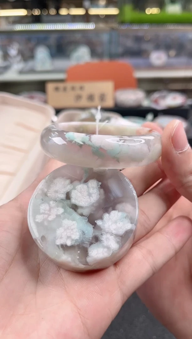 未镶嵌手镯石英质玉56圈口（赠品镯心）2s5270