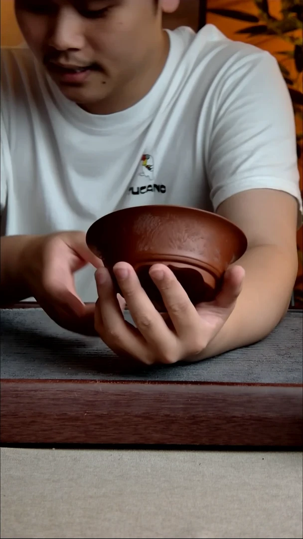 紫砂花盆12*3.5内径尺寸紫砂花盆