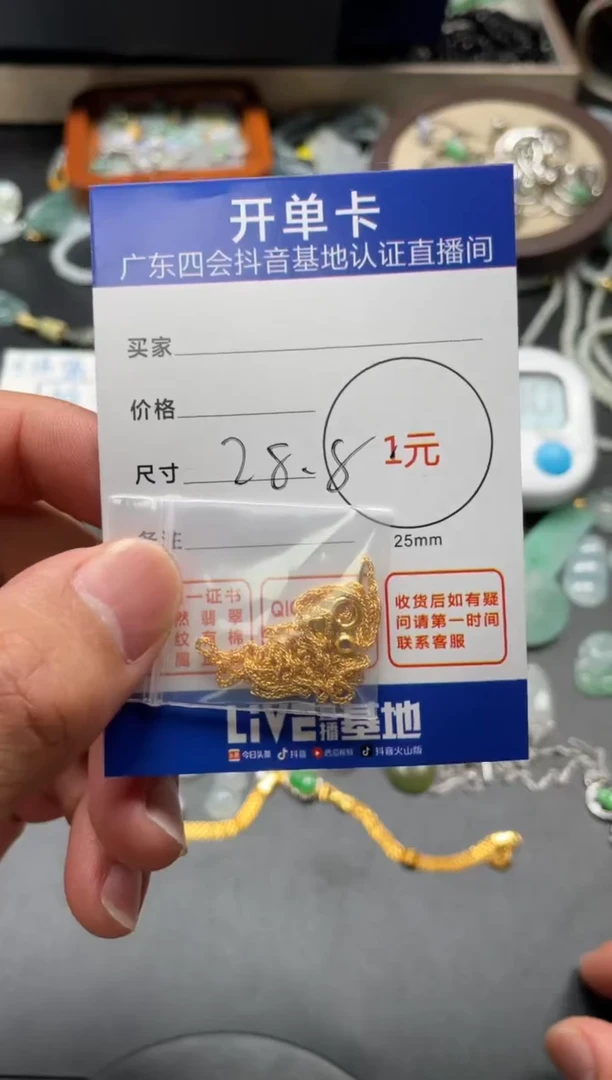颈饰未镶嵌翡翠链子