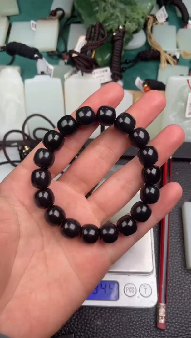 未镶嵌手链和田玉手串卡12