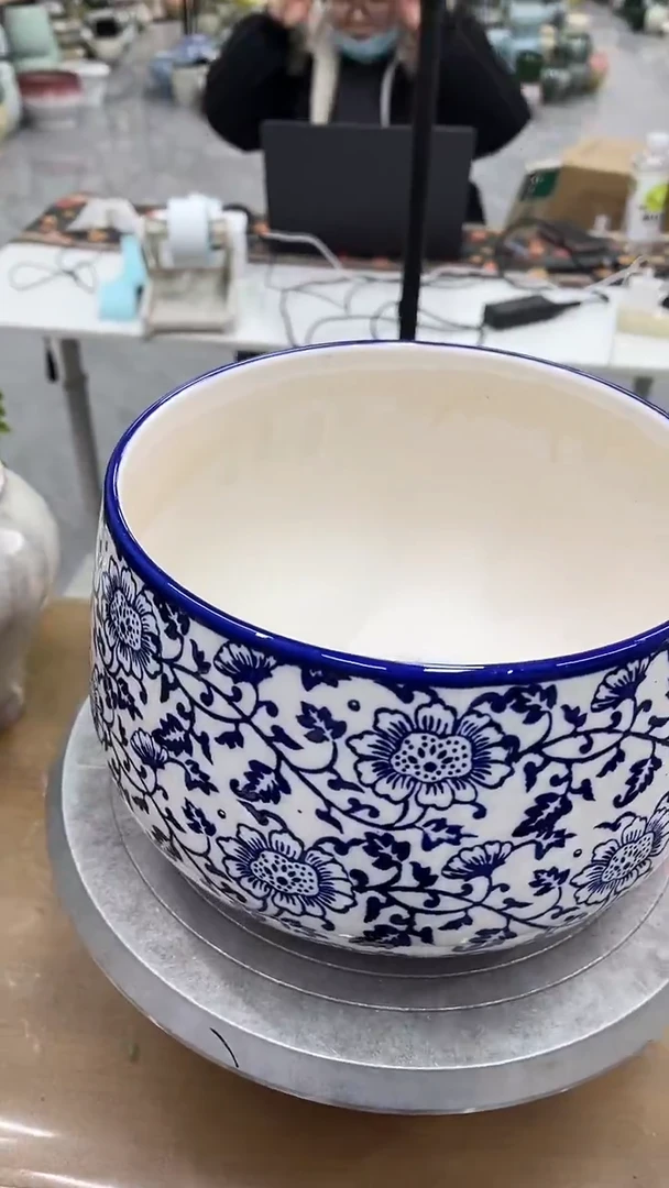 【12.10陶瓷花盆】  高度 16     口径     20.5