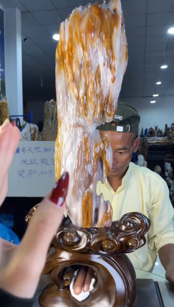 未镶嵌摆件硅化玉39