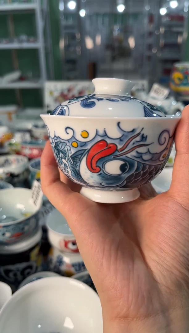 陶瓷昨明景德镇陶瓷：盖碗