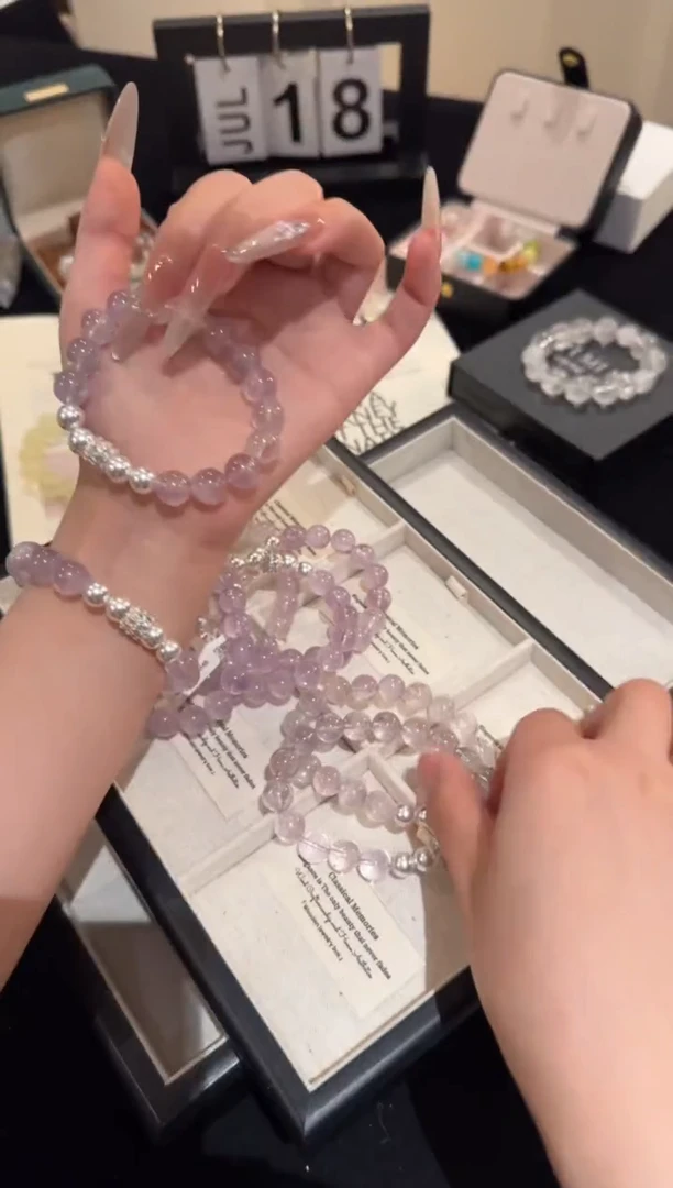 水晶手链合金紫水晶x2053