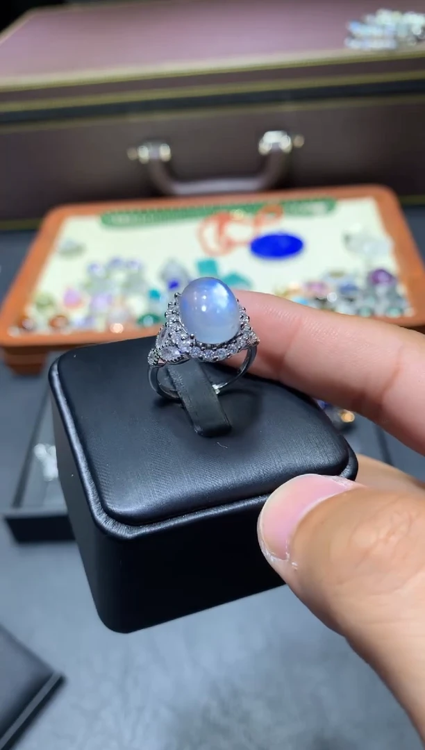 戒指未镶嵌月光石W88【多样性发其一】