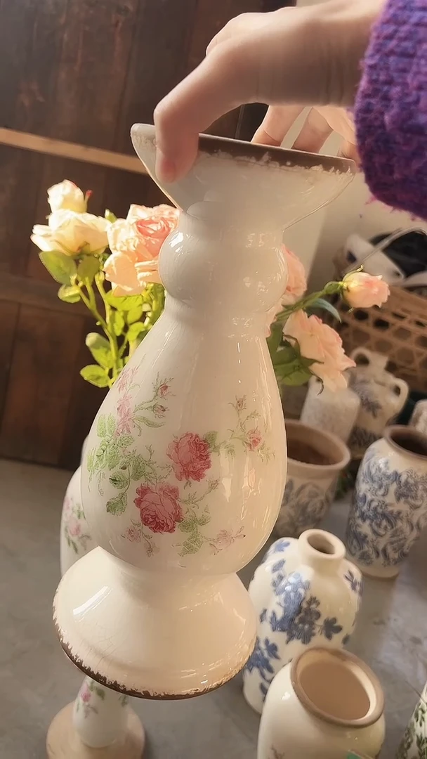 【闪购商品】陶瓷烛台高31.5cm