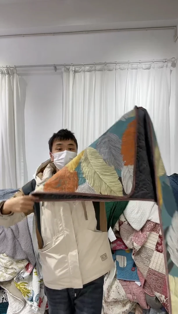 棉60*200绒纯棉床盖100号微瑕