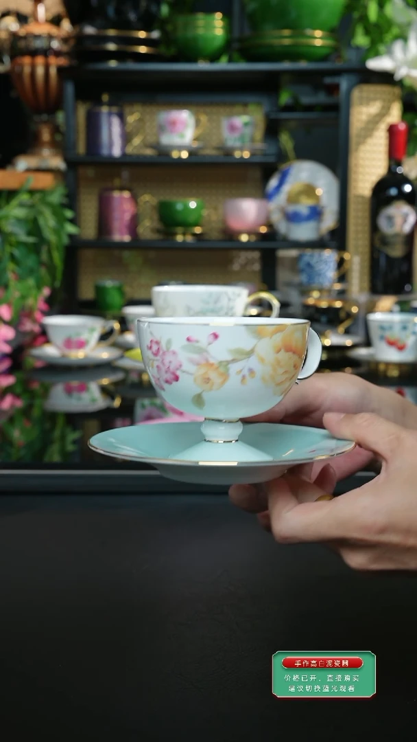 牡丹咖啡杯，，，，，，，