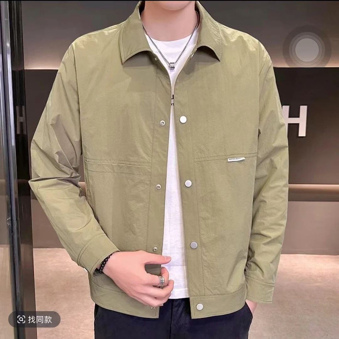 H188绿【太空迷航】春秋时尚户外百搭立领二棉外套