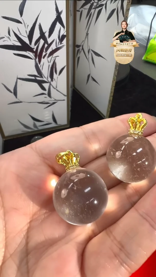 未镶嵌颈饰水晶水晶圆珠吊坠多样性发一