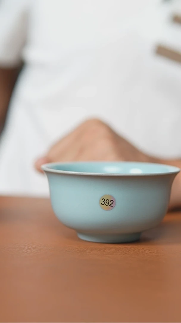 瓷片仿古宋臻纯手工压手杯