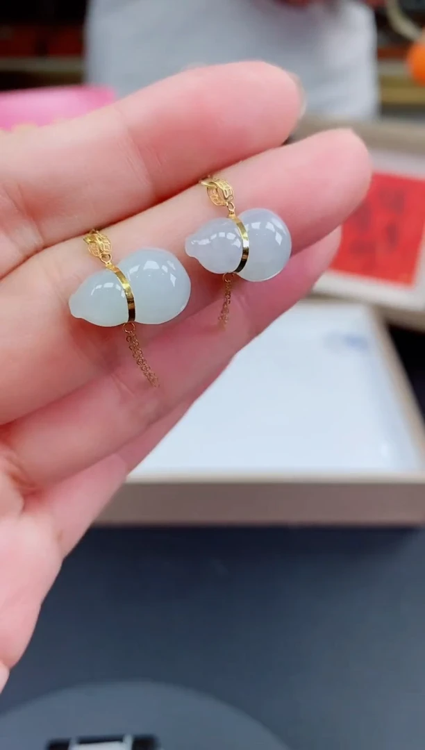 吊坠(不含链)18K金镶嵌翡翠腰缠万贯多样性发其一@@CMT940