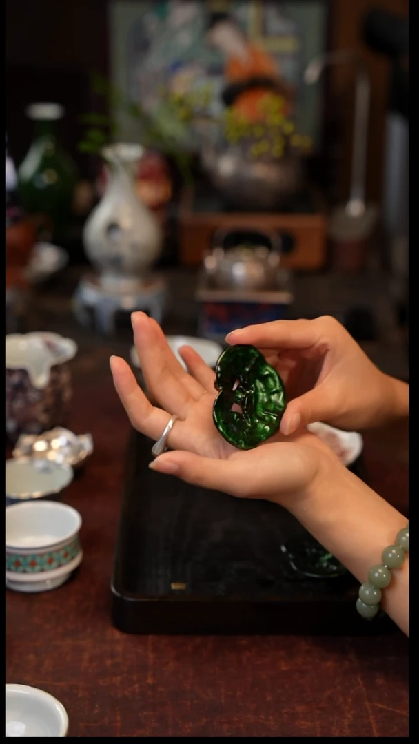 楠*?灵芝盖置  景德镇陶瓷福利款