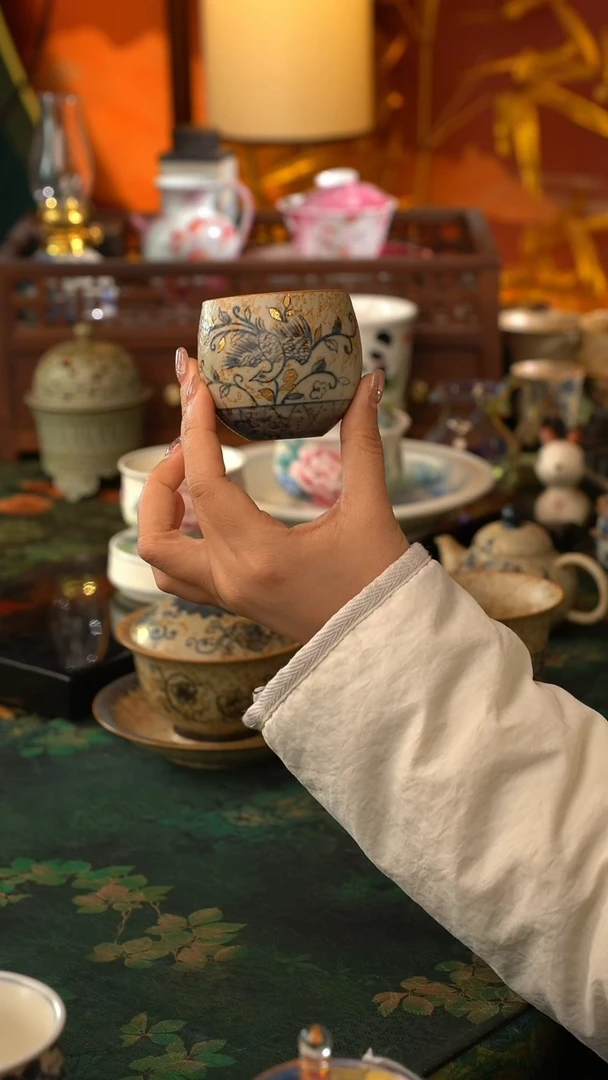 【闪购商品】初六好物分享@@缠枝莲杯子