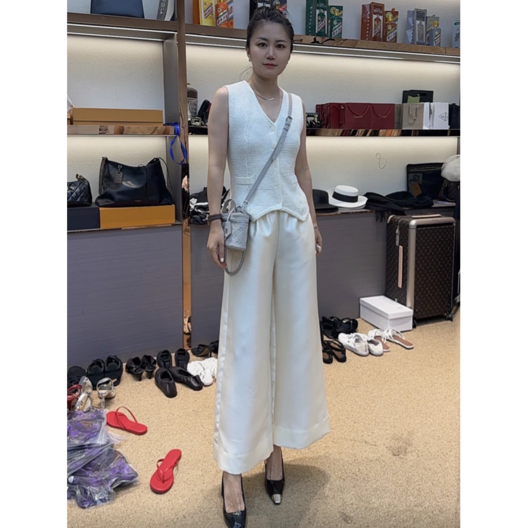 【GELINA】春夏新款气质时尚高级感轻奢气质丝毛长裤519