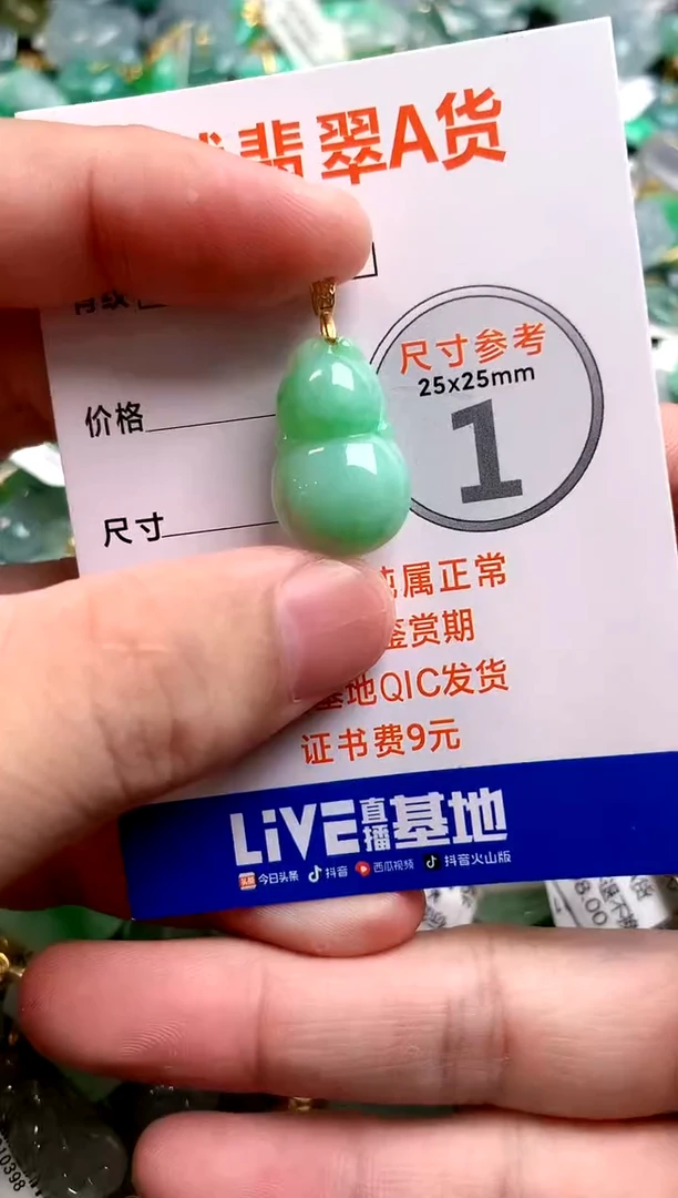 颈饰18K金镶嵌翡翠13003880