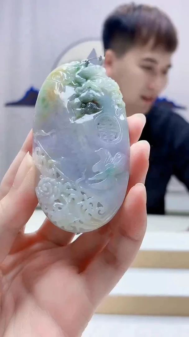 未镶嵌定制翡翠4868zm-毛货挂件58