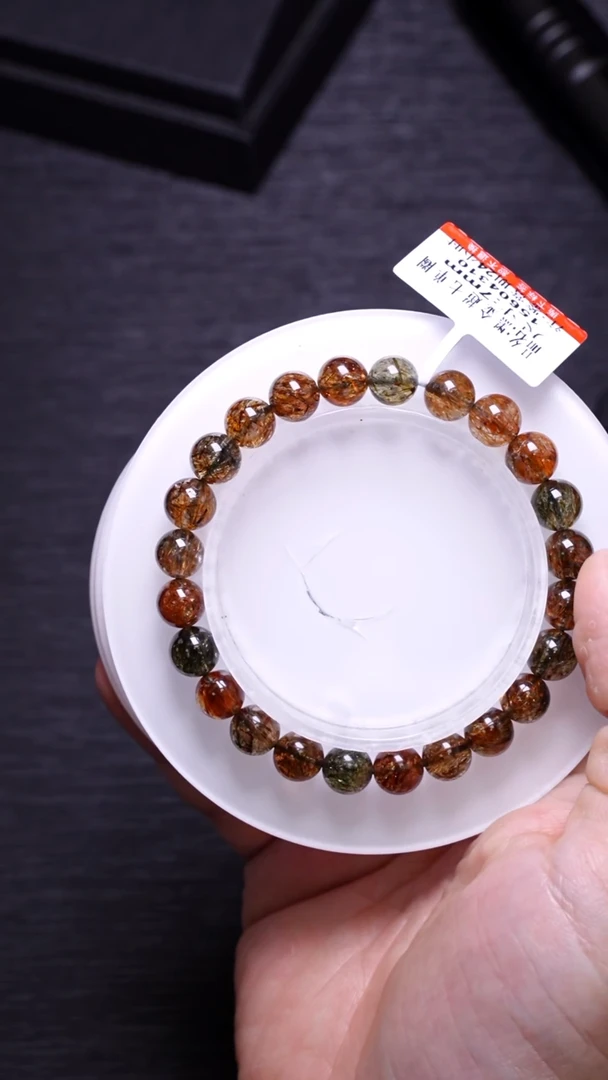 【闪购商品】水晶A58黑金超七单圈7mm未镶嵌多样性发其一