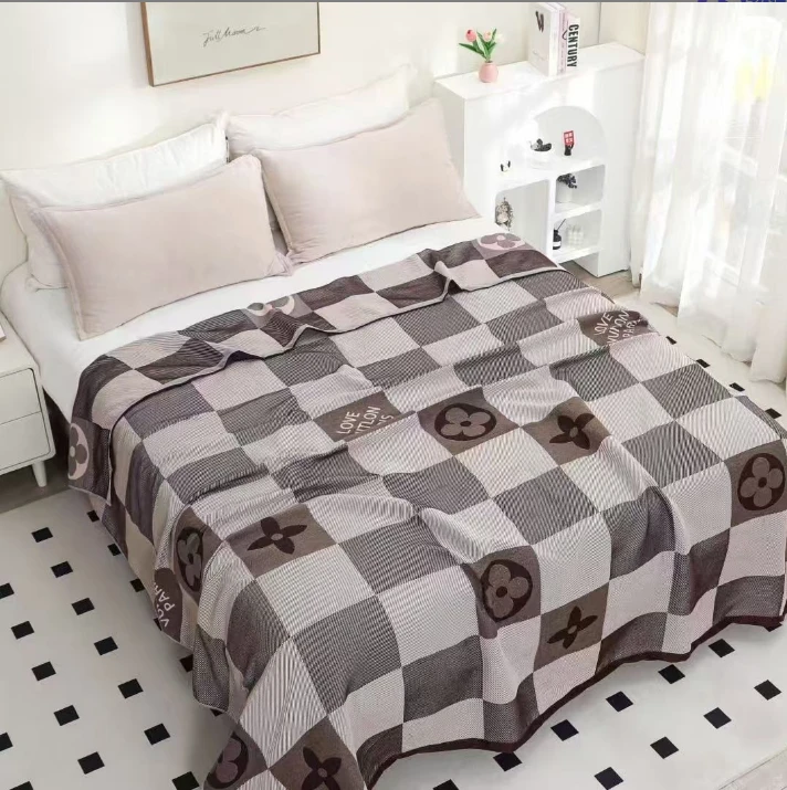 【经典路易】200*230纯棉多层纱布盖毯