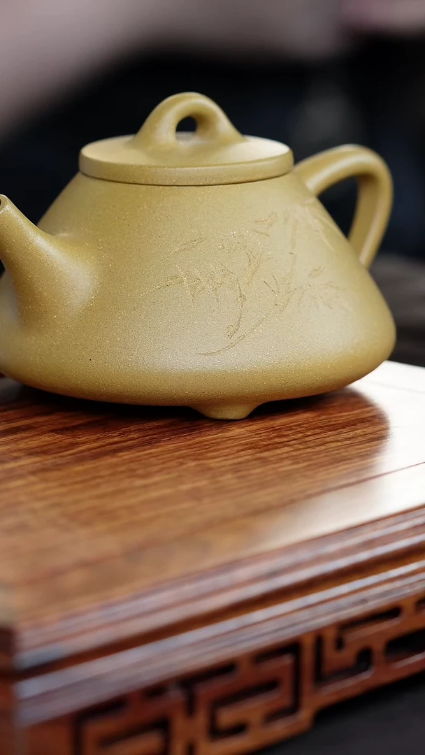 茶壶紫砂子冶石瓢黄段泥