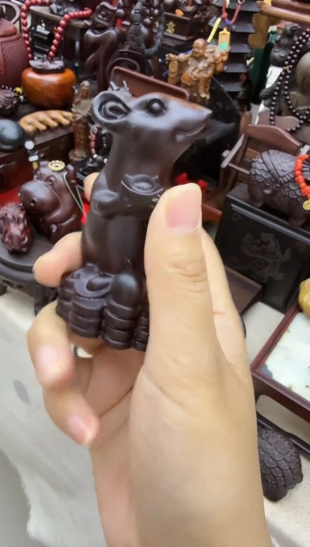 【闪购商品】黑檀老鼠淘多奇好物